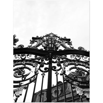 PARIS EDIT / GATES TO PARIS POSTER B&W